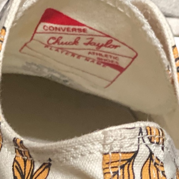 VTG RARE 70 Chuck Taylor Converse Allstar Low Floral Canvas Sneakers Size 10.5 - Picture 8 of 12